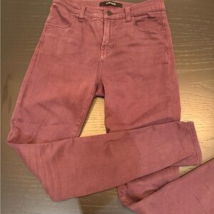 J Brand Deep Burgundy/ Purple Denim Pants